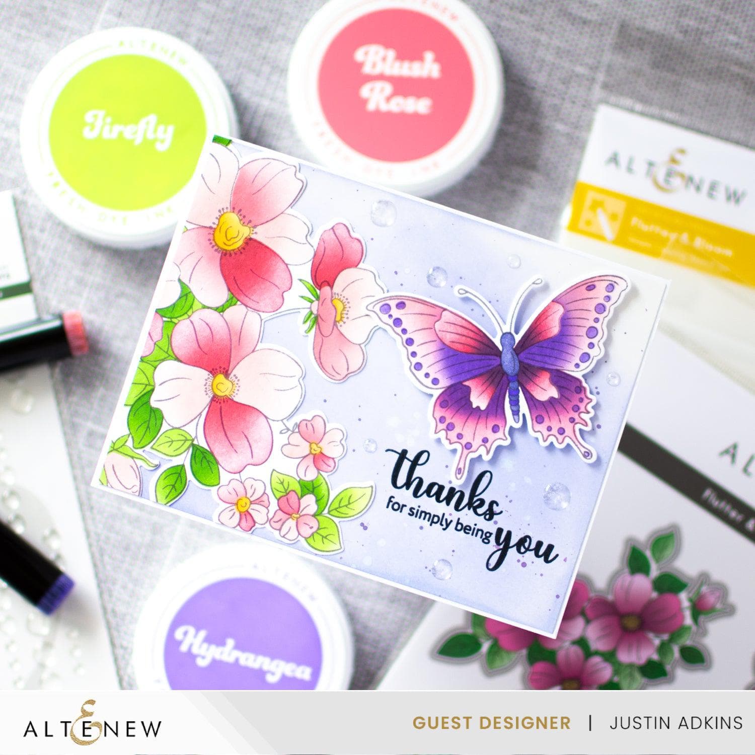 Altenew - Clear Stamps - Flutter &amp; Bloom-ScrapbookPal