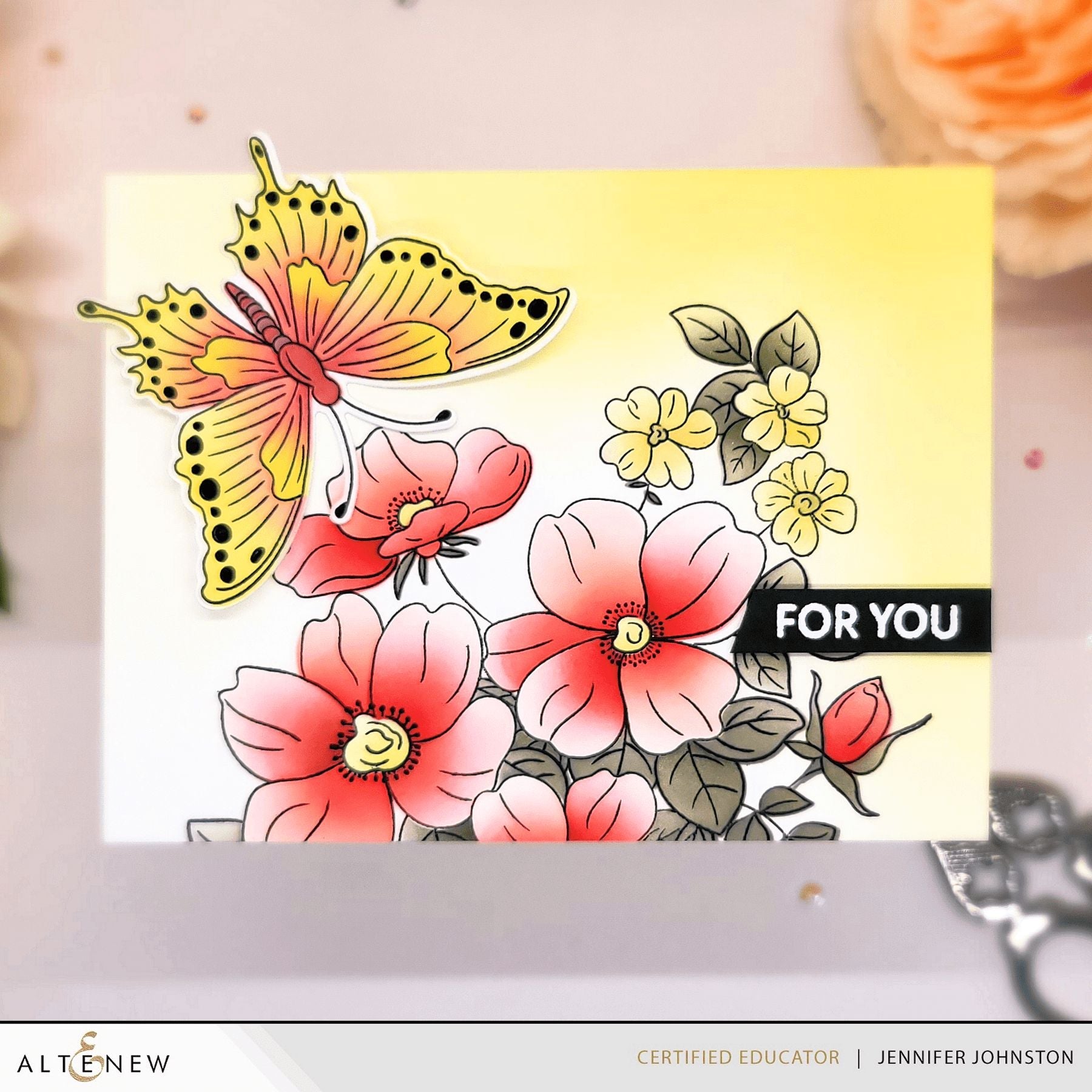 Altenew - Clear Stamps - Flutter &amp; Bloom-ScrapbookPal