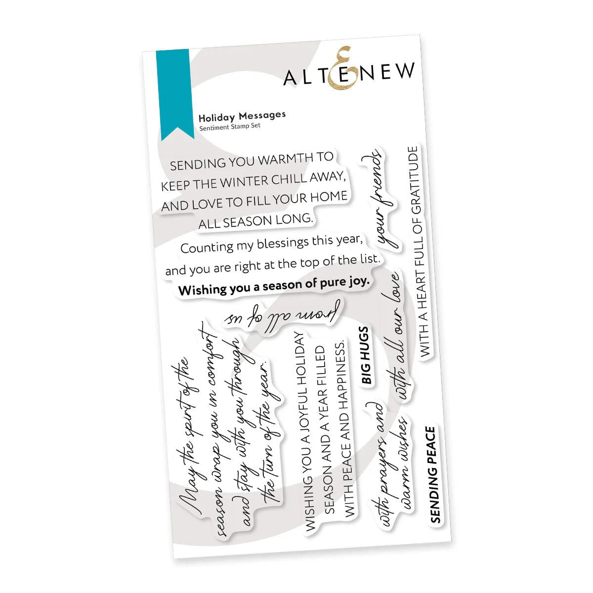 Altenew - Clear Stamps - Holiday Messages-ScrapbookPal