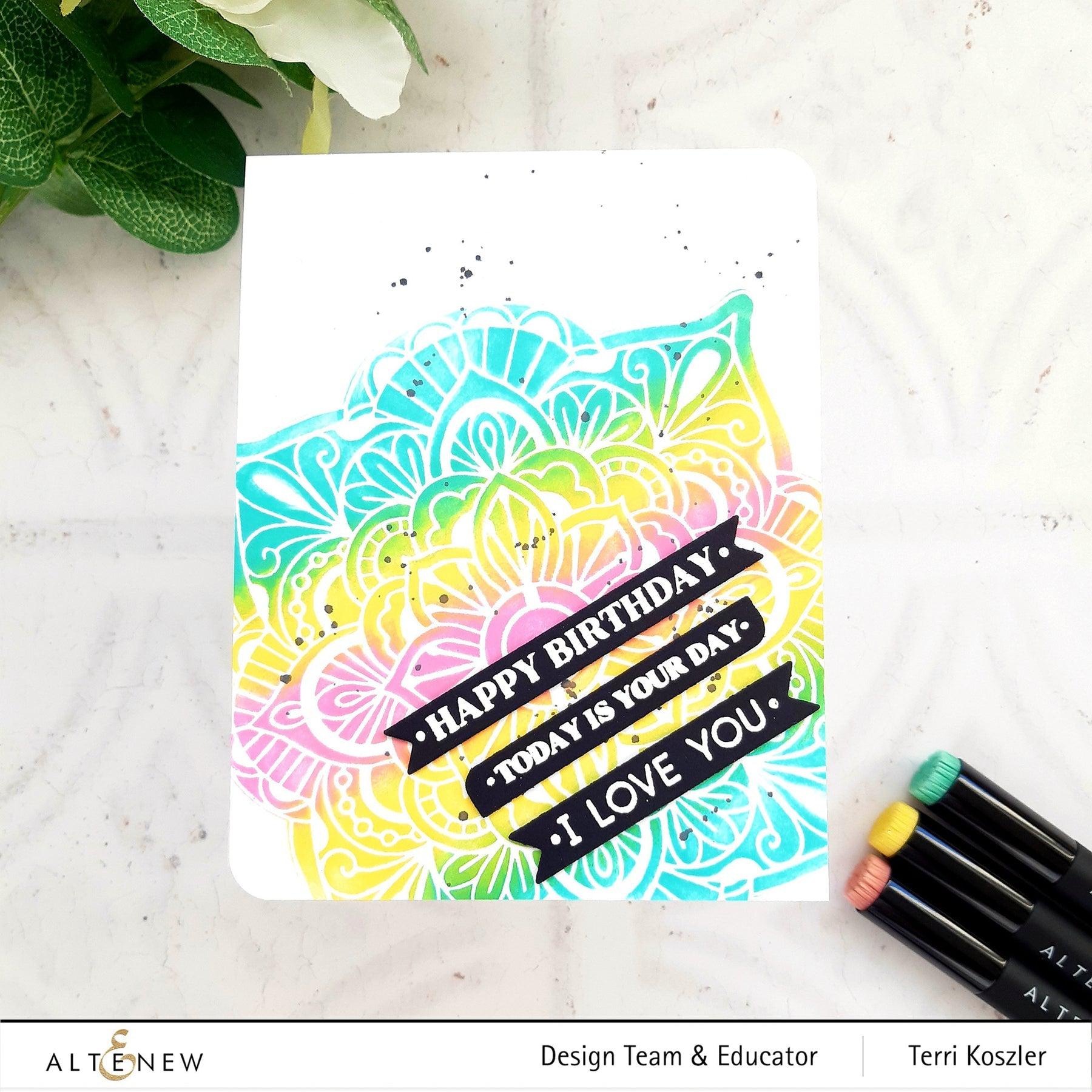 Altenew - Clear Stamps - One-Go Birthday Greetings-ScrapbookPal