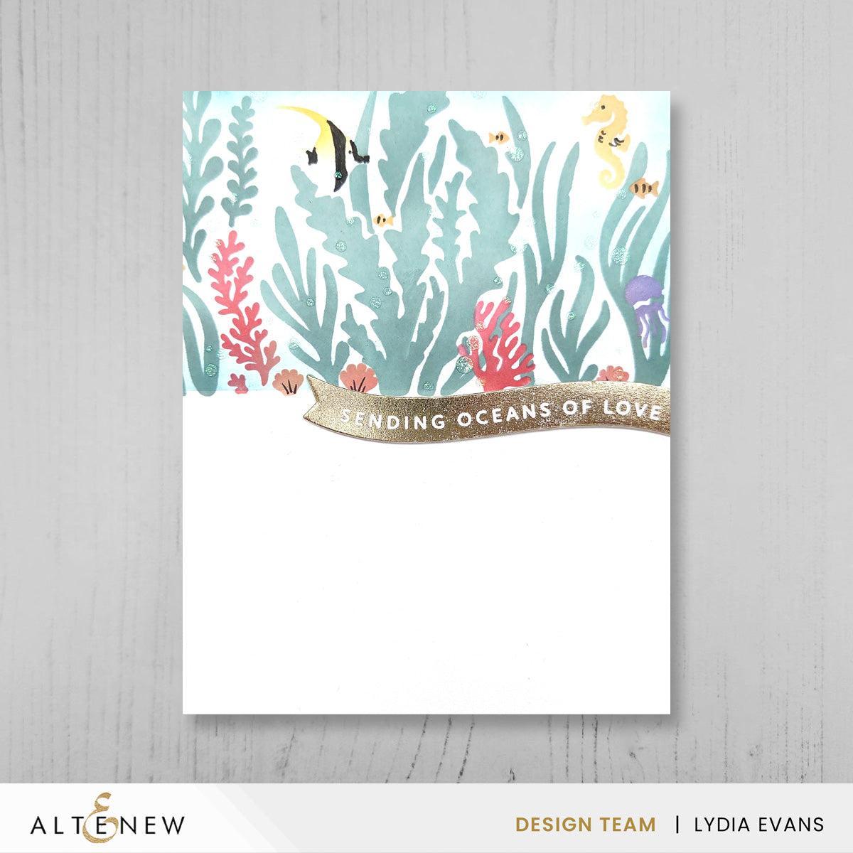 Altenew - Clear Stamps - One-Go: Solid Sentiment Banners-ScrapbookPal
