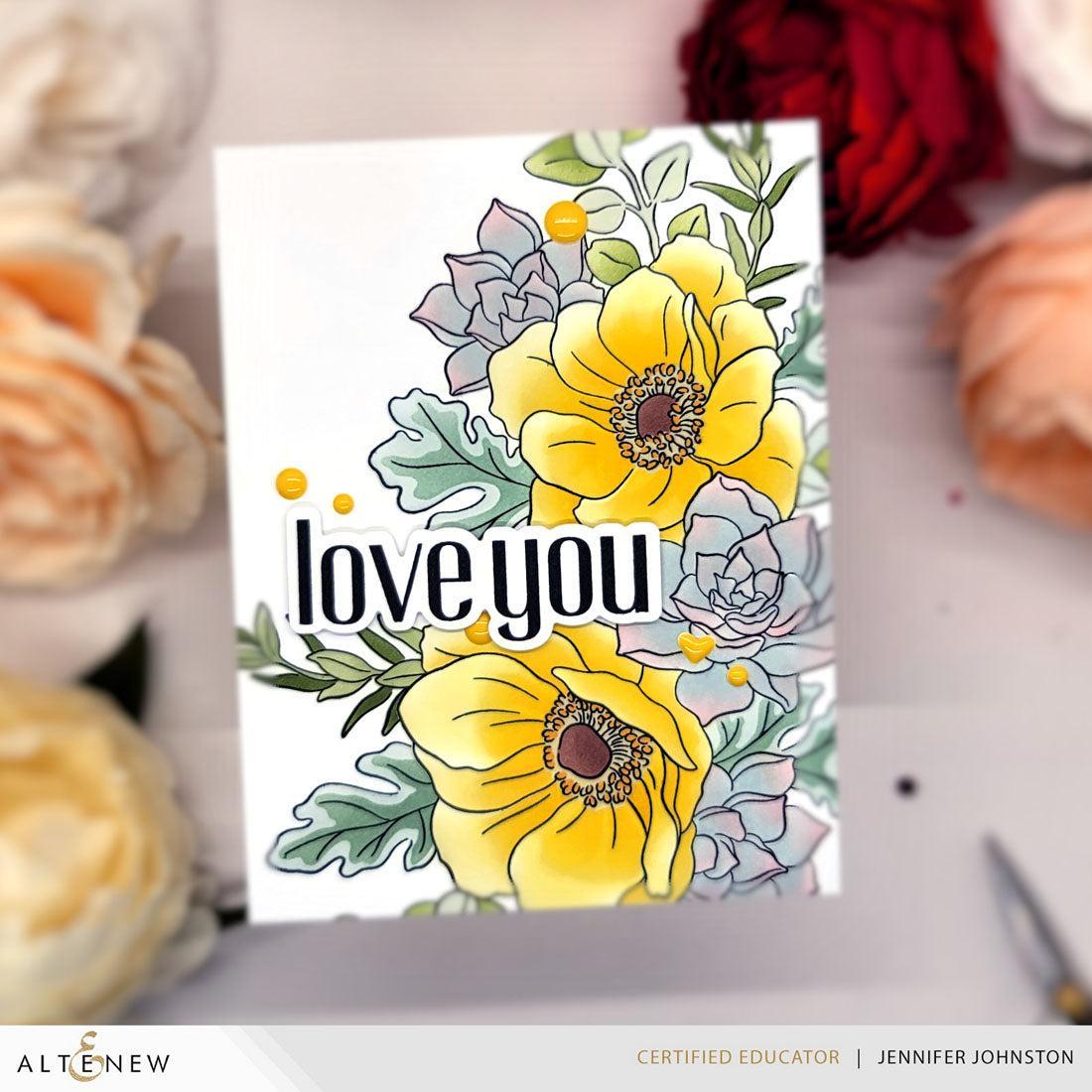 Altenew - Clear Stamps &amp; Stencils - Build-A-Garden: Captivating Floral Swag-ScrapbookPal
