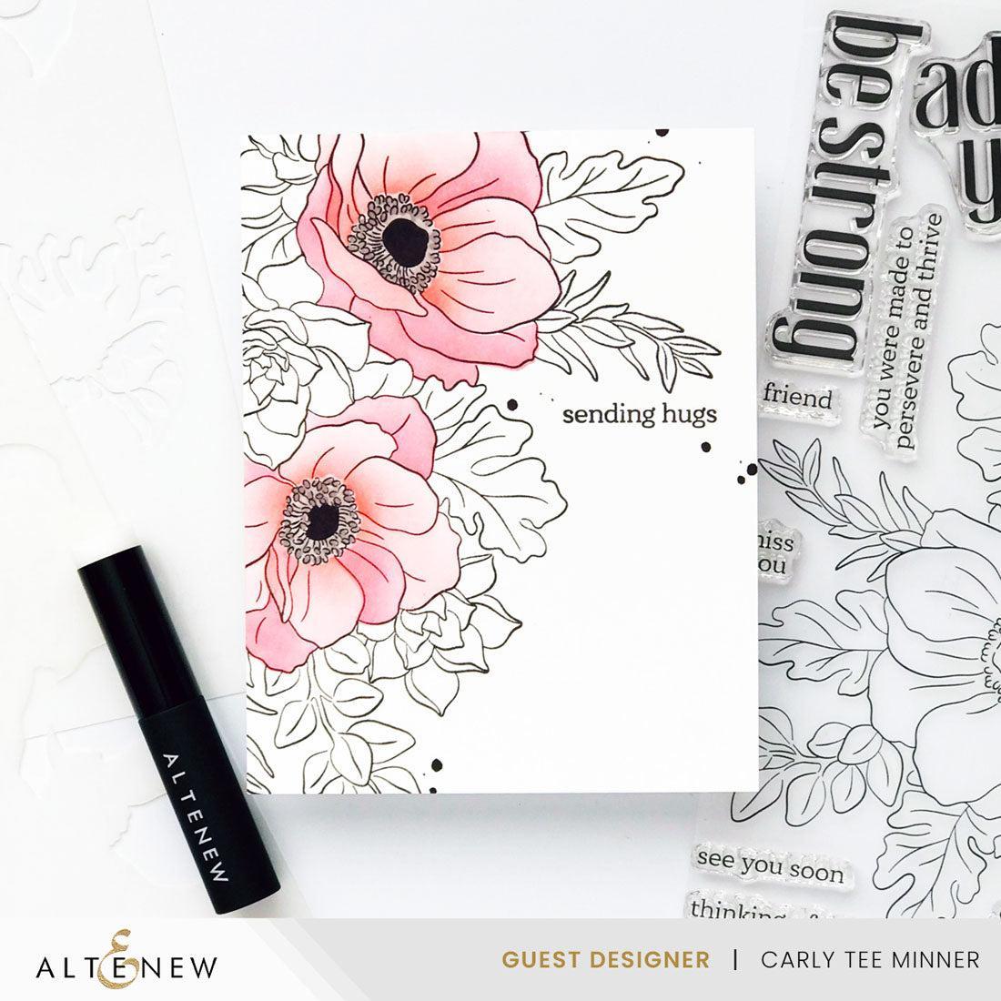 Altenew - Clear Stamps &amp; Stencils - Build-A-Garden: Captivating Floral Swag-ScrapbookPal