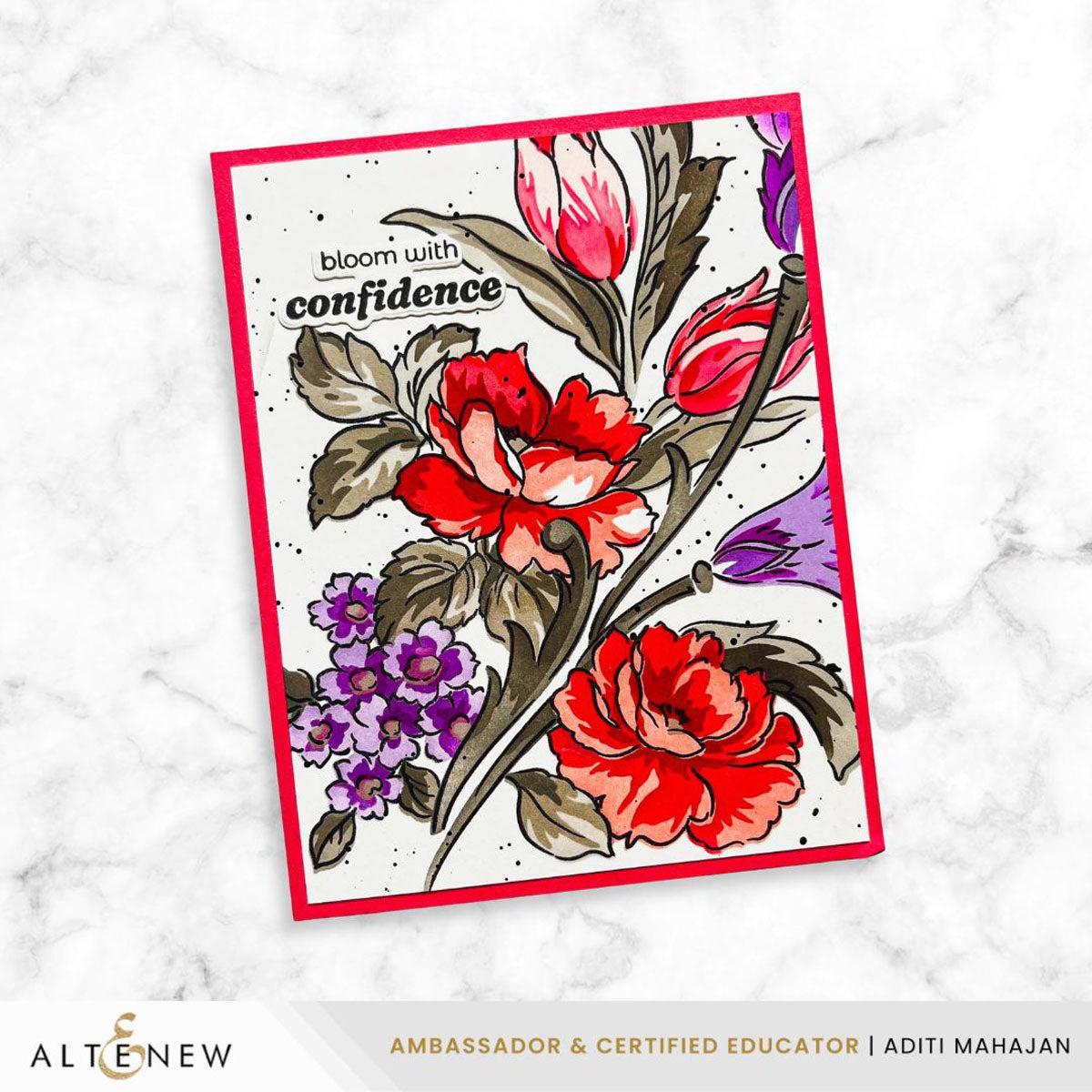 Altenew - Clear Stamps & Stencils - Build-A-Garden: Flourished Flora-ScrapbookPal