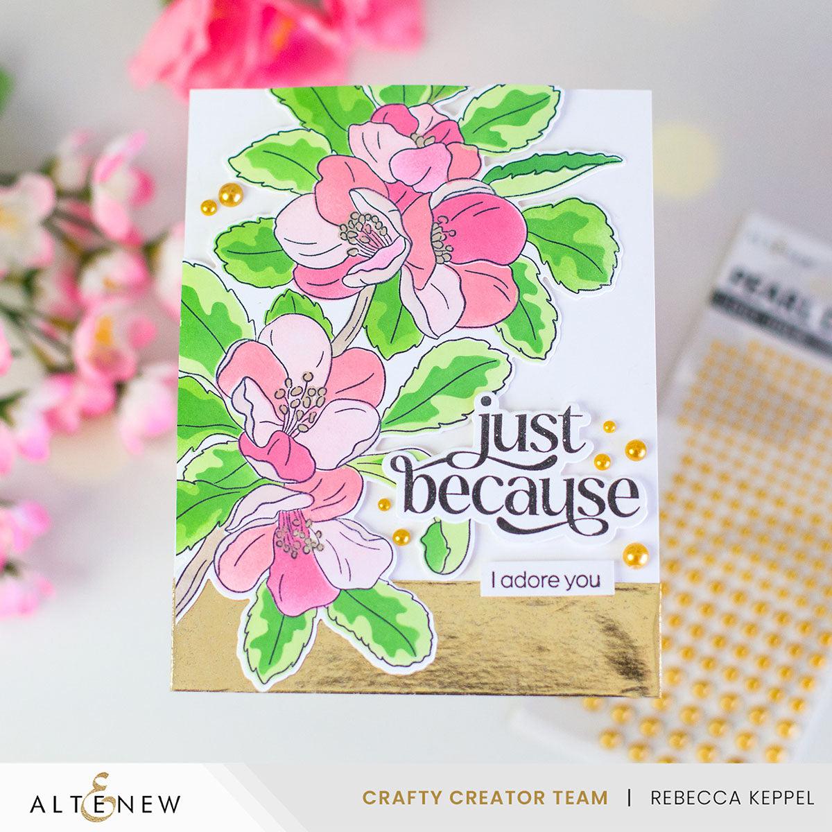 Altenew - Clear Stamps &amp; Stencils - Build-A-Garden: Flowering Quince Bundle-ScrapbookPal