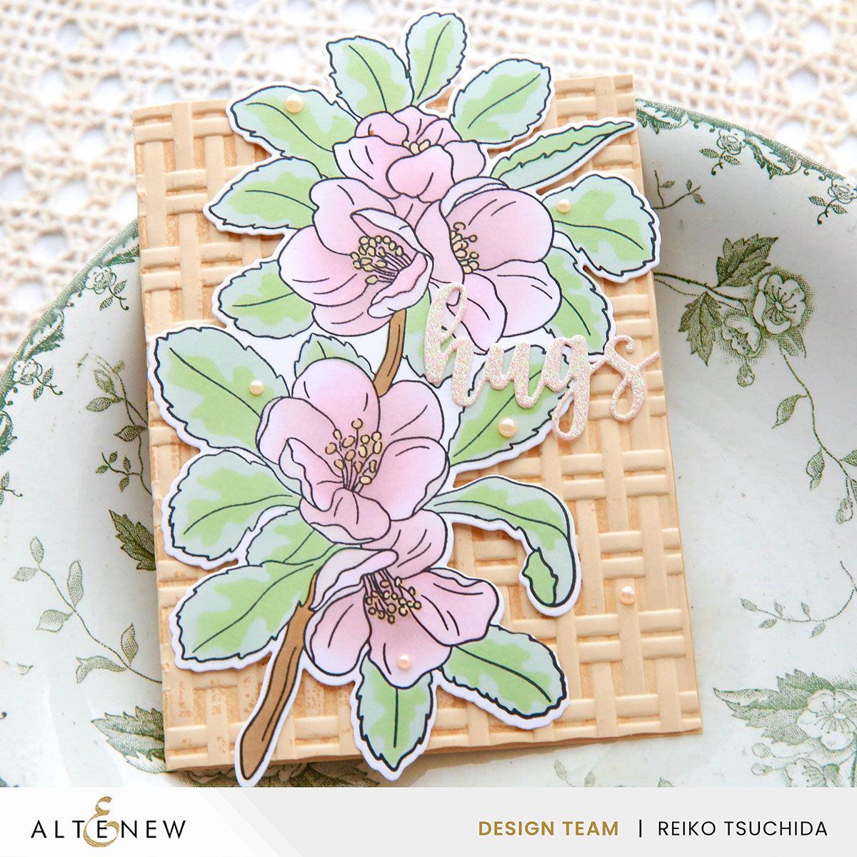 Altenew - Clear Stamps &amp; Stencils - Build-A-Garden: Flowering Quince Bundle-ScrapbookPal