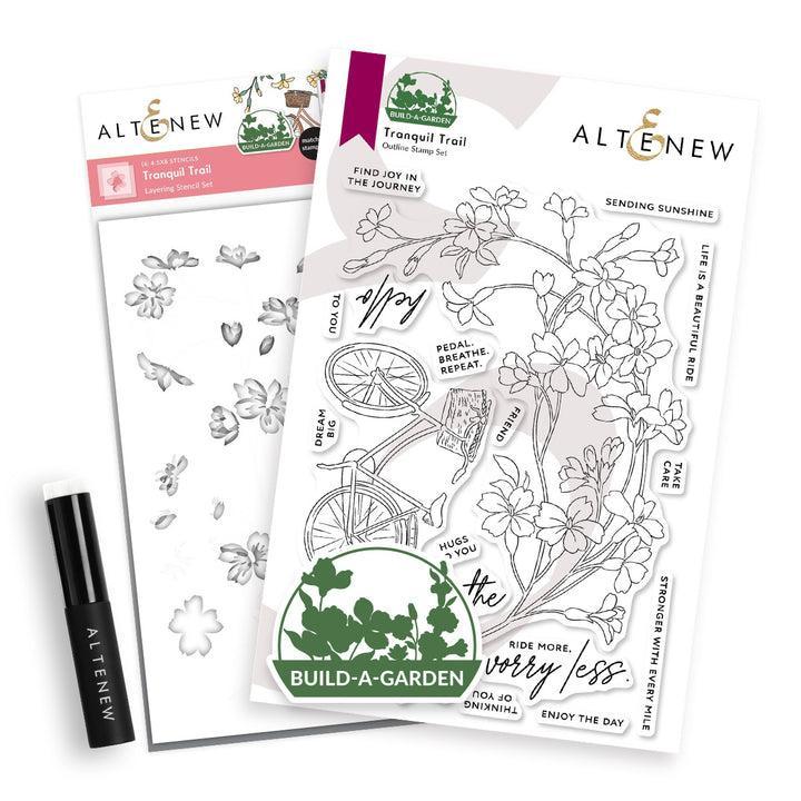 Altenew - Clear Stamps &amp; Stencils - Build-A-Garden: Tranquil Trail-ScrapbookPal