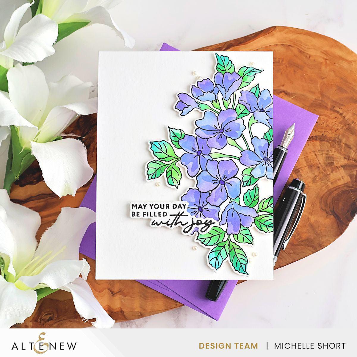 Altenew - Clear Stamps, Stencils, &amp; Dies - Build-A-Garden: Happy Blossoms-ScrapbookPal