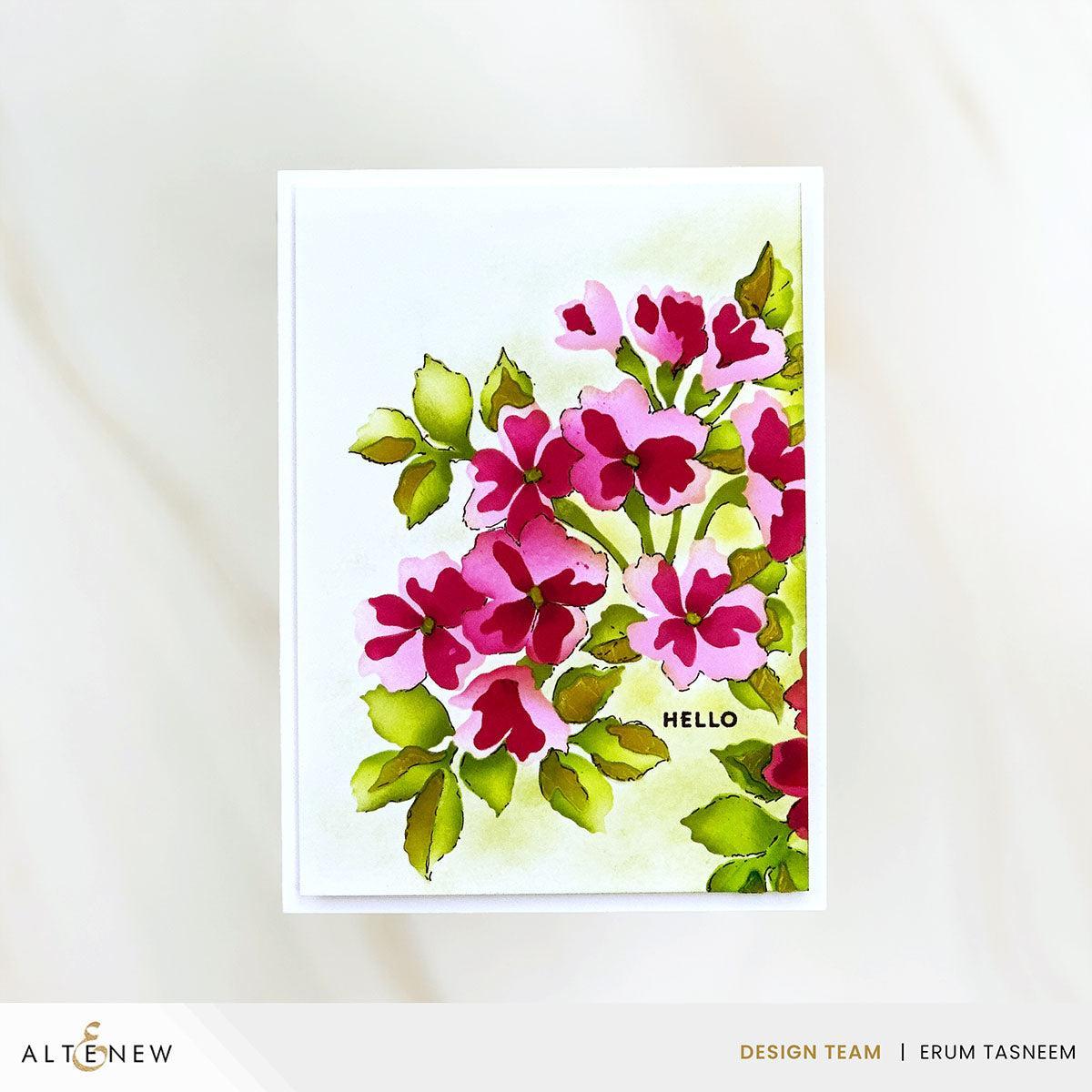 Altenew - Clear Stamps, Stencils, &amp; Dies - Build-A-Garden: Happy Blossoms-ScrapbookPal