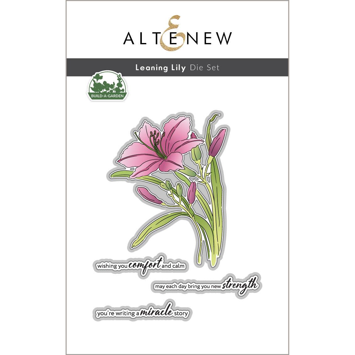 Altenew - Clear Stamps, Stencils &amp; Dies - Build-A-Garden: Leaning Lily-ScrapbookPal