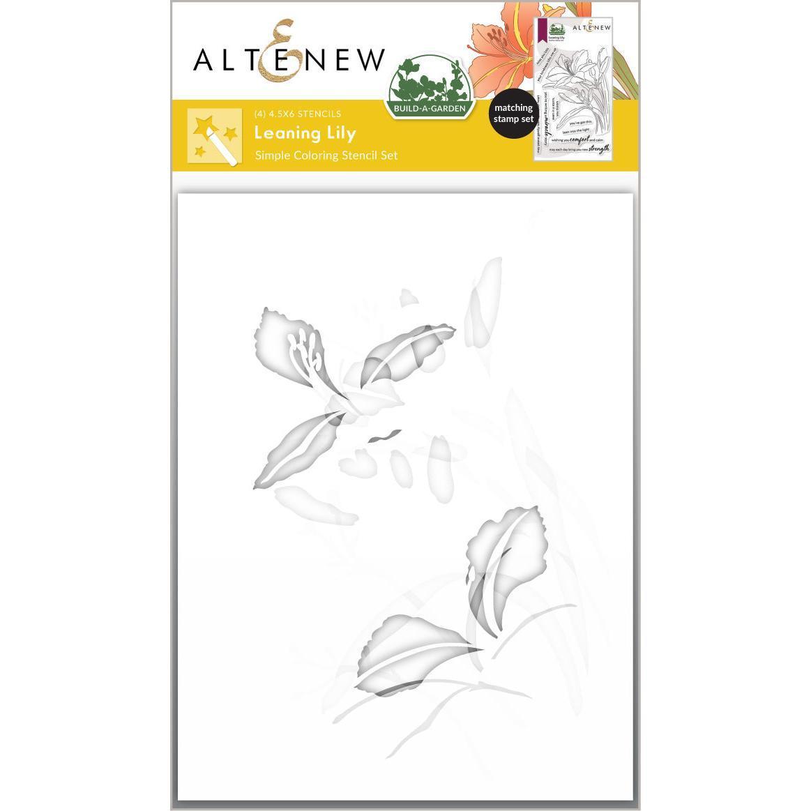 Altenew - Clear Stamps, Stencils &amp; Dies - Build-A-Garden: Leaning Lily-ScrapbookPal