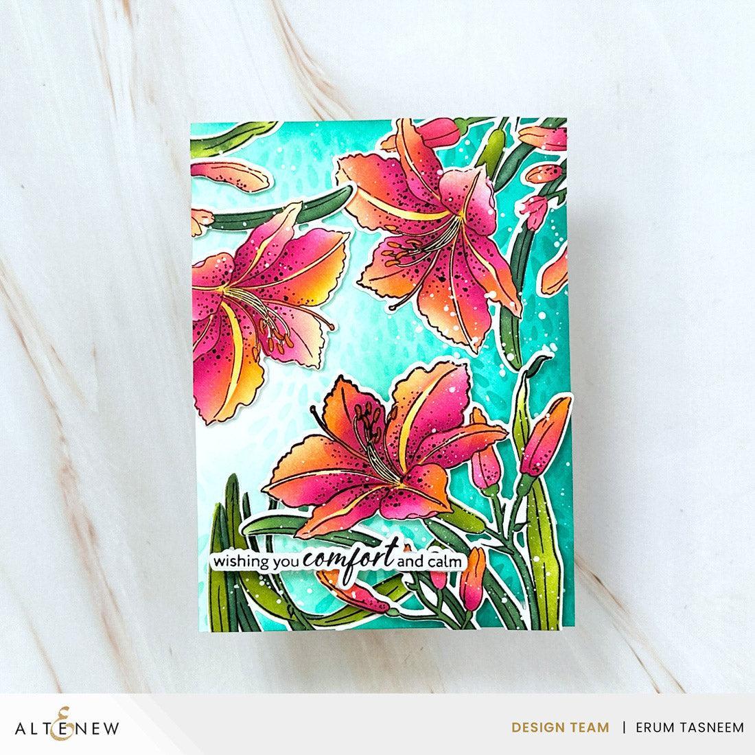 Altenew - Clear Stamps, Stencils &amp; Dies - Build-A-Garden: Leaning Lily-ScrapbookPal