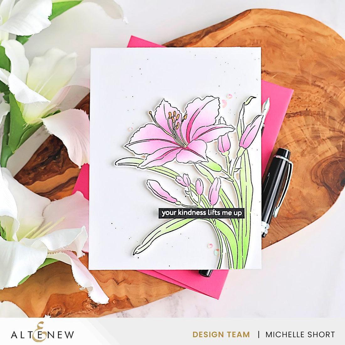 Altenew - Clear Stamps, Stencils &amp; Dies - Build-A-Garden: Leaning Lily-ScrapbookPal