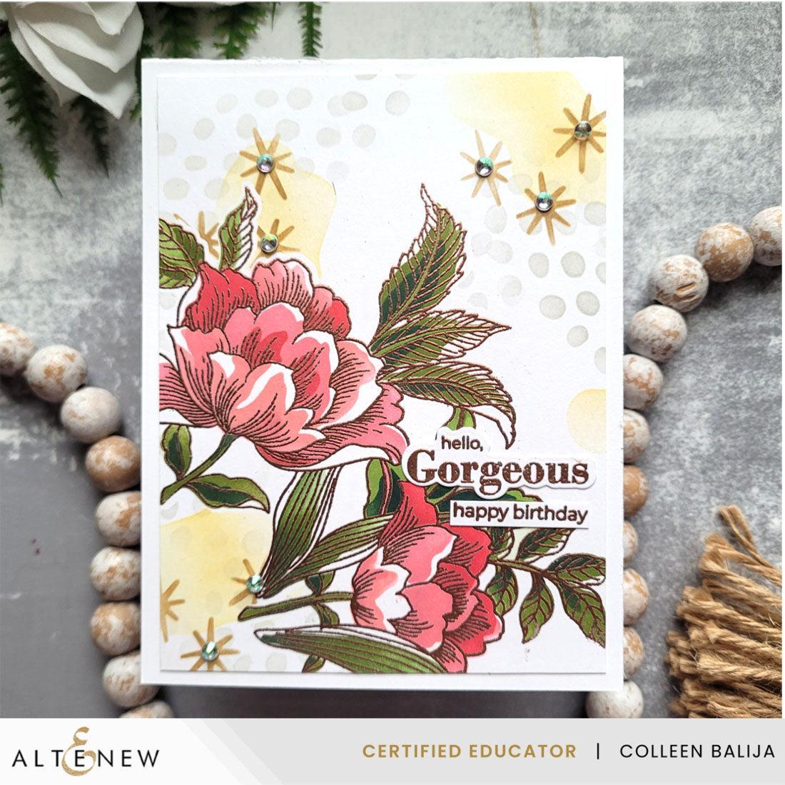 Altenew - Clear Stamps, Stencils &amp; Dies - Build-A-Garden: Posh Petals-ScrapbookPal