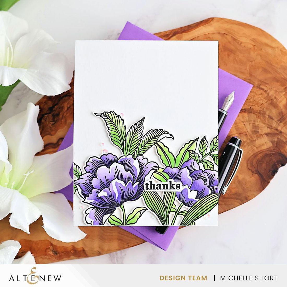 Altenew - Clear Stamps, Stencils &amp; Dies - Build-A-Garden: Posh Petals-ScrapbookPal