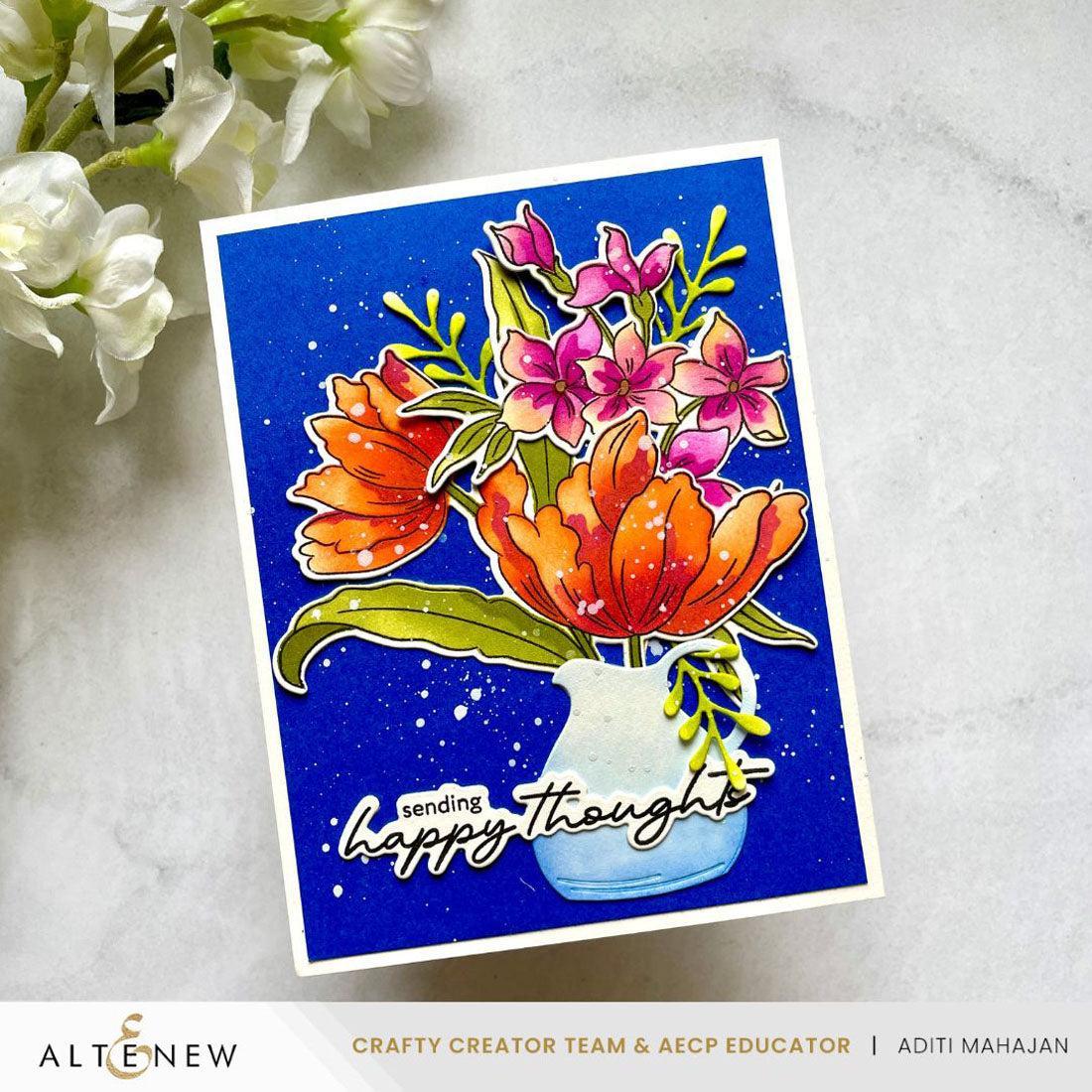 Altenew - Clear Stamps, Stencils &amp; Dies - Build-A-Garden: Serene Blooms-ScrapbookPal