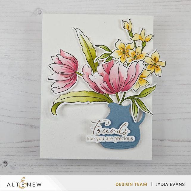 Altenew - Clear Stamps, Stencils &amp; Dies - Build-A-Garden: Serene Blooms-ScrapbookPal