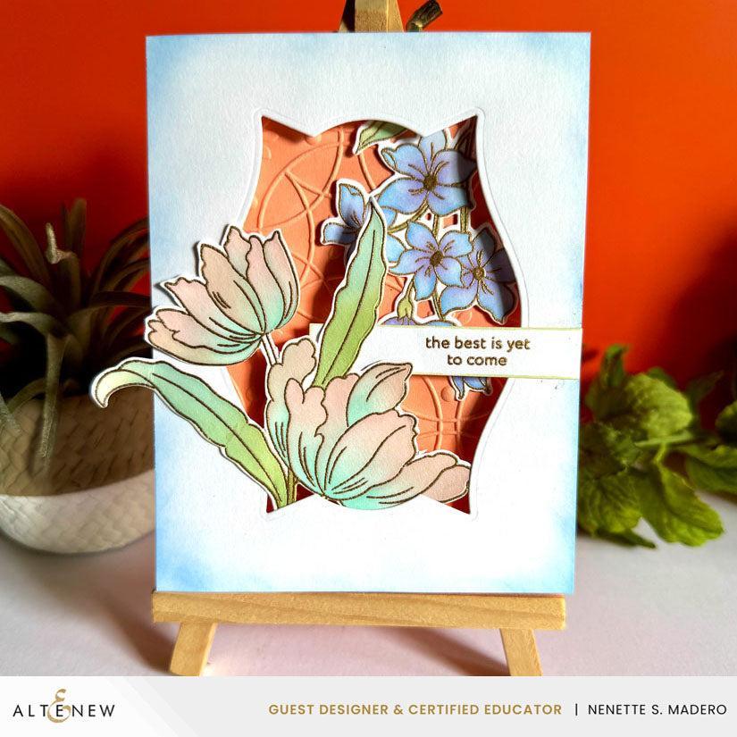 Altenew - Clear Stamps, Stencils &amp; Dies - Build-A-Garden: Serene Blooms-ScrapbookPal