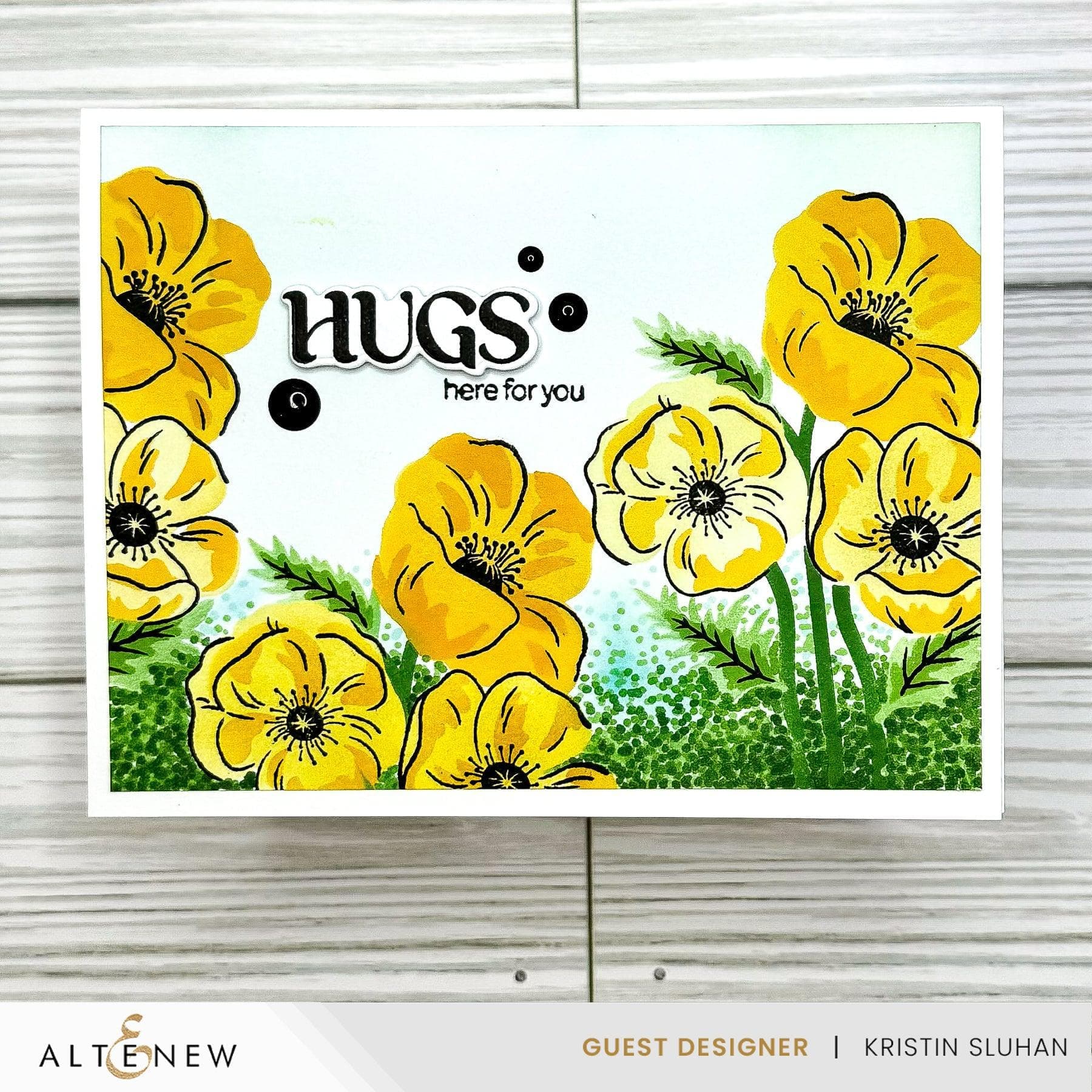 Altenew - Clear Stamps &amp; Stencils - Dynamic Duo: Precious Poppies-ScrapbookPal