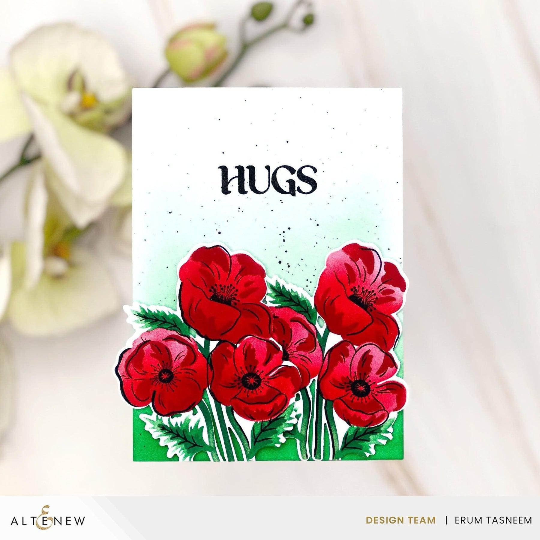 Altenew - Clear Stamps &amp; Stencils - Dynamic Duo: Precious Poppies-ScrapbookPal