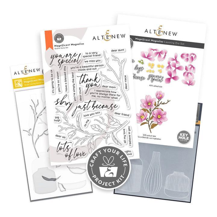 Altenew - Craft Your Life Project Kit: Magnificent Magnolias-ScrapbookPal