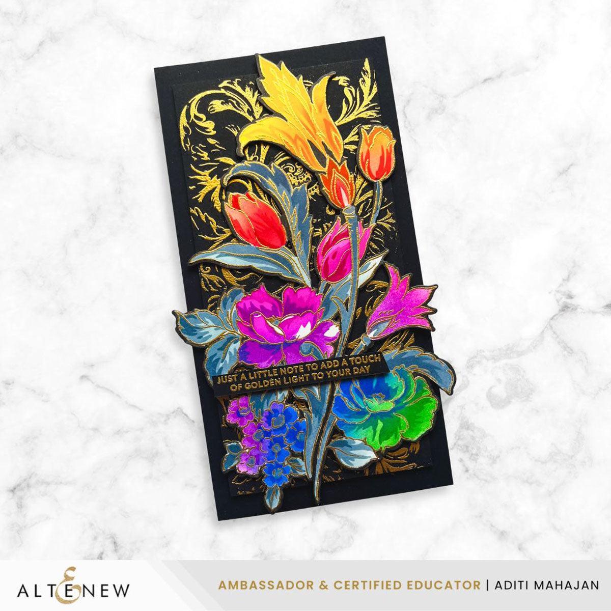 Altenew - Dies - Build-A-Garden: Flourished Flora Add-On-ScrapbookPal