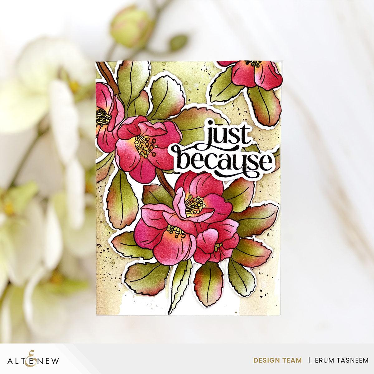 Altenew - Dies - Build-A-Garden: Flowering Quince Add-On-ScrapbookPal