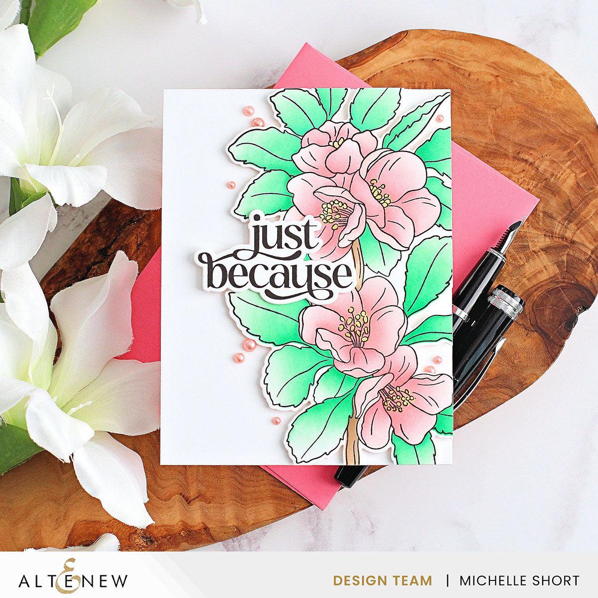 Altenew - Dies - Build-A-Garden: Flowering Quince Add-On-ScrapbookPal