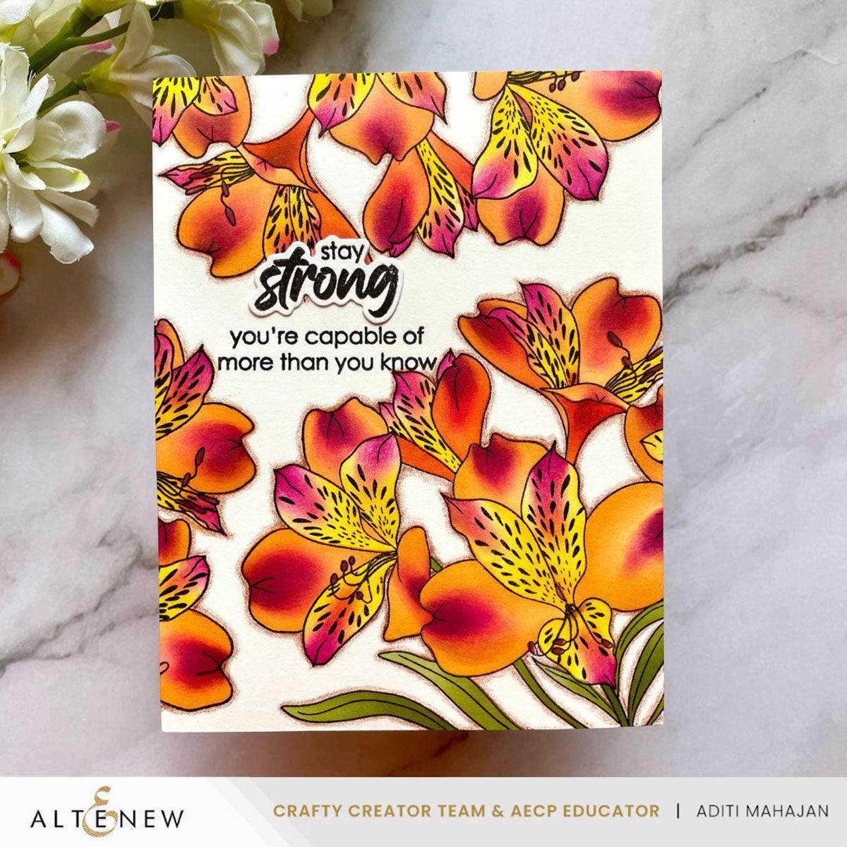 Altenew - Clear Stamps & Stencils - Build-A-Garden: Peruvian Lily-ScrapbookPal