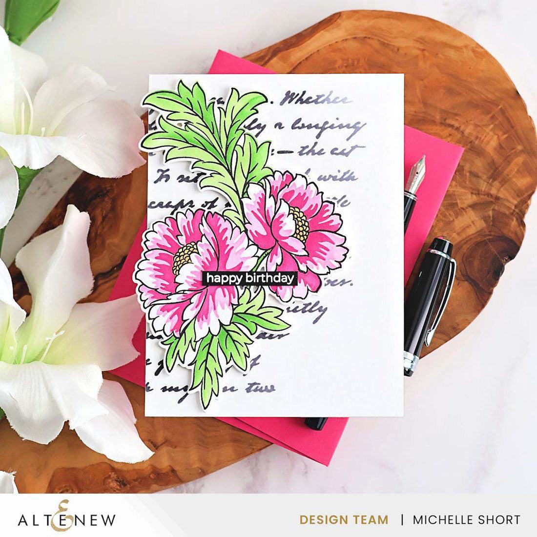 Altenew - Dies - Build-A-Garden: Scripted in Bloom Add-On-ScrapbookPal