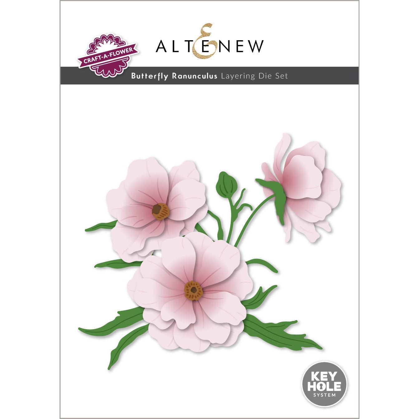 Altenew - Dies - Craft-A-Flower: Butterfly Ranunculus-ScrapbookPal