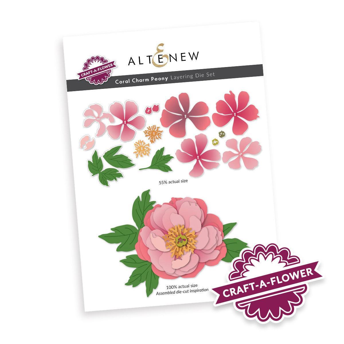 Altenew - Dies - Craft-A-Flower: Coral Charm Peony-ScrapbookPal