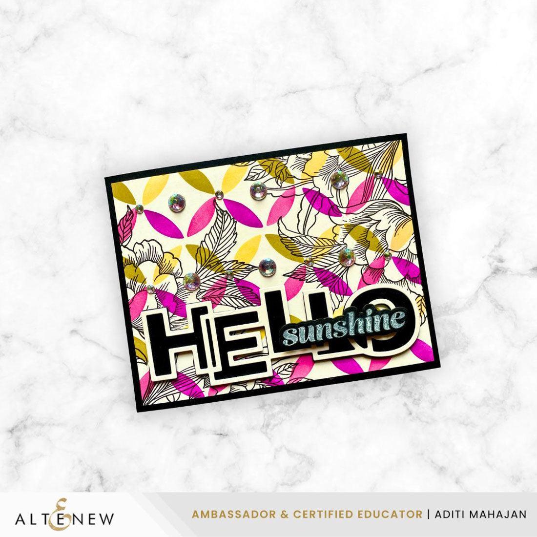 Altenew - Dies - Outlined Hello-ScrapbookPal