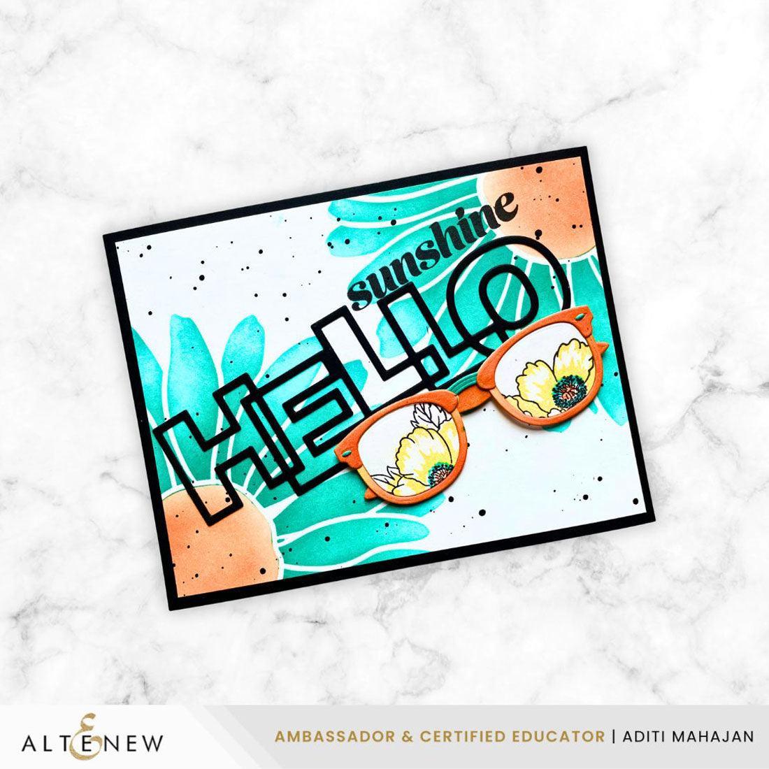Altenew - Dies - Outlined Hello-ScrapbookPal