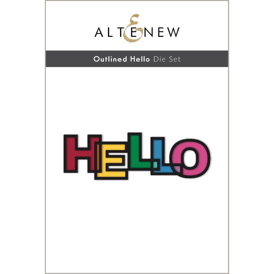 Altenew - Dies - Outlined Hello-ScrapbookPal