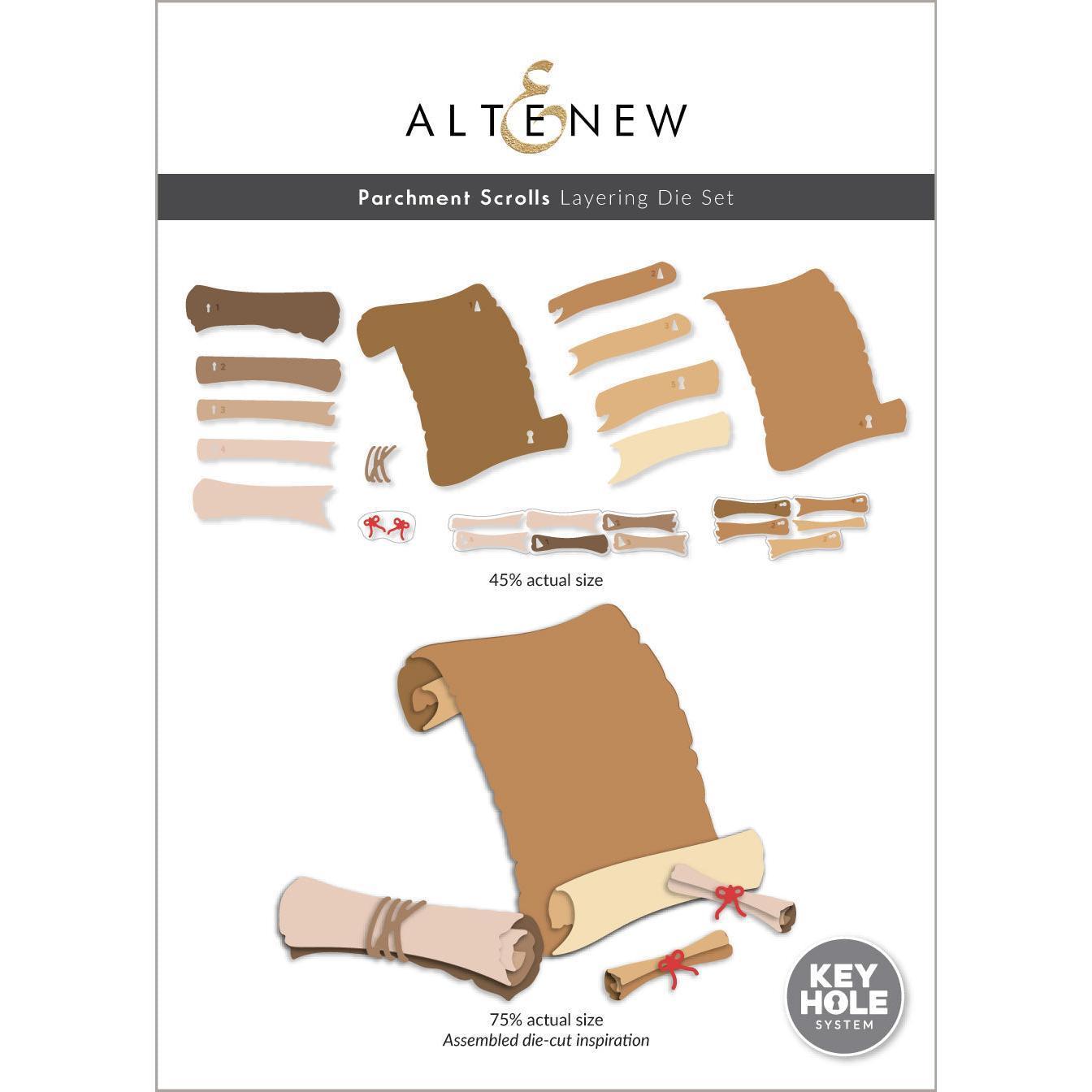 Altenew - Dies - Parchment Scrolls Layering-ScrapbookPal
