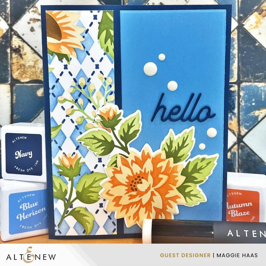 Altenew - Dies - Stencil Art: Botanical Argyle Add-on-ScrapbookPal