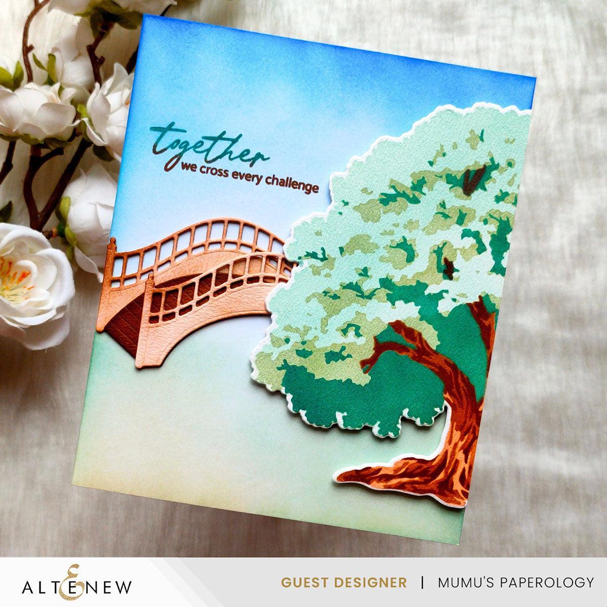 Altenew - Dies - Stencil Art: Strong Oak Add-On-ScrapbookPal
