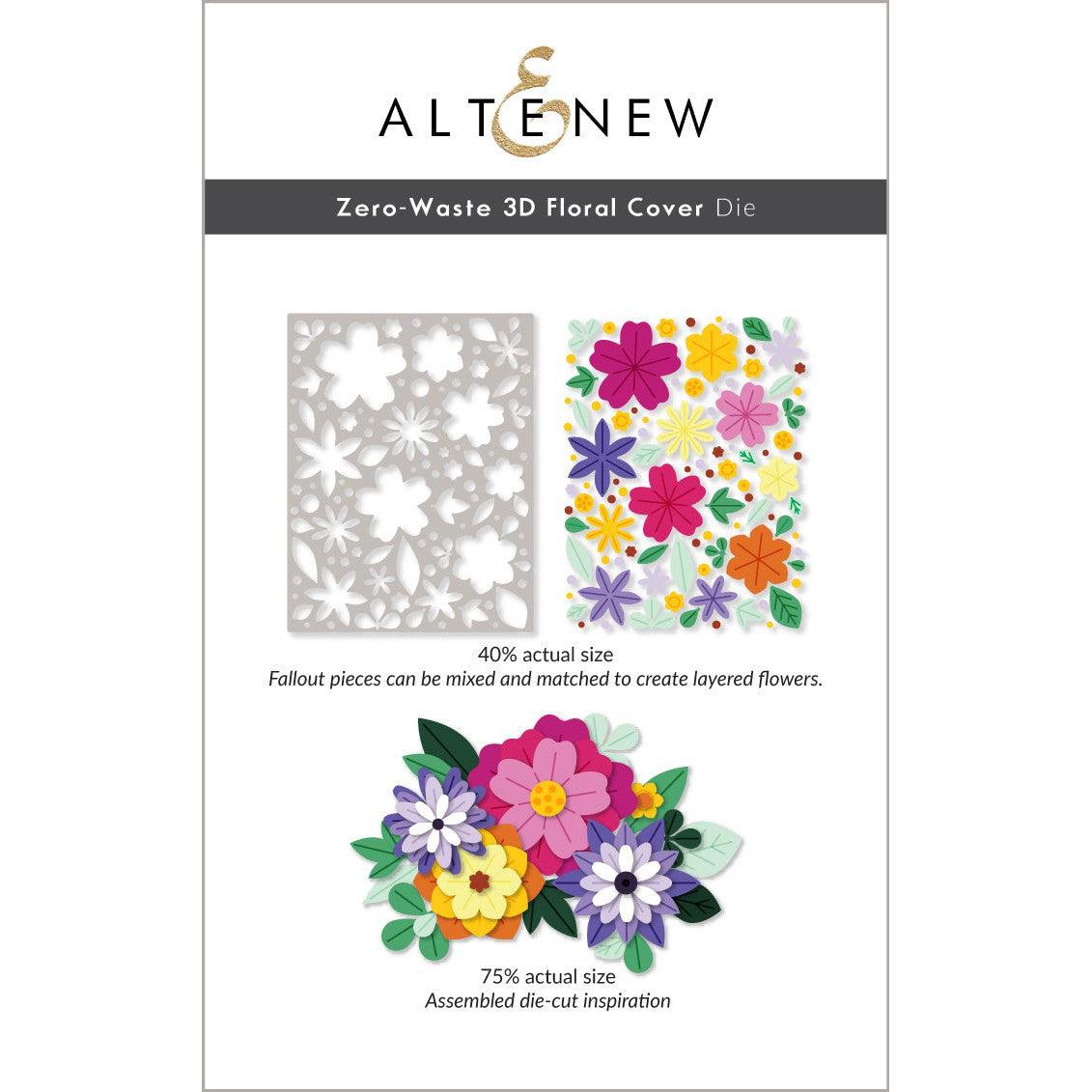 Altenew Dies ZeroWaste 3D Floral Cover ScrapbookPal