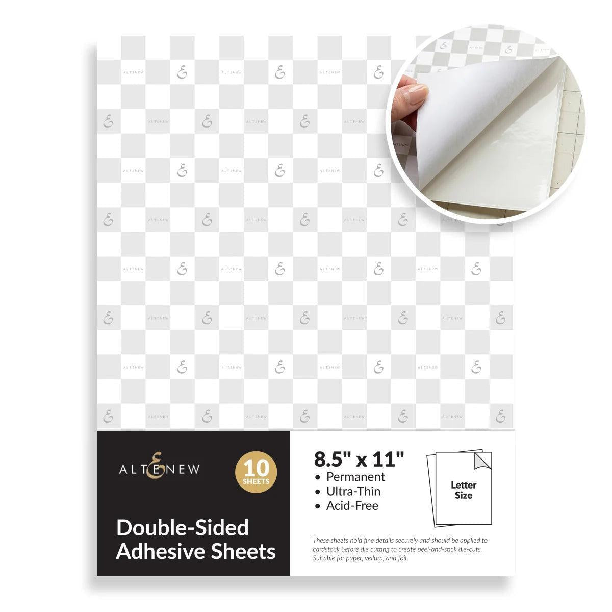Altenew - Double-Sided Adhesive Sheets - 8.5" x 11"-ScrapbookPal
