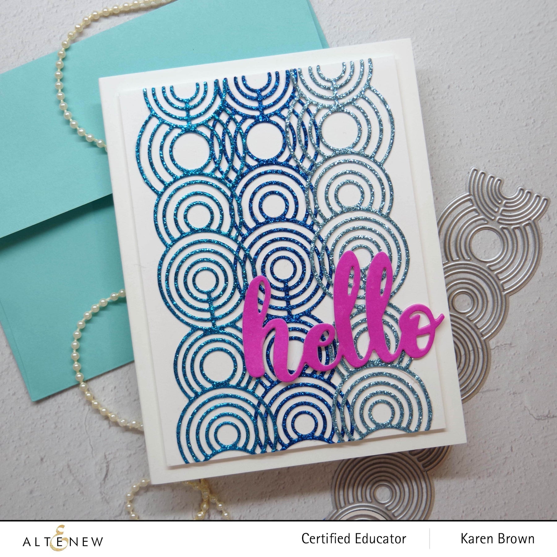 Altenew - Glitter Cardstock Set - Ocean Reflection-ScrapbookPal