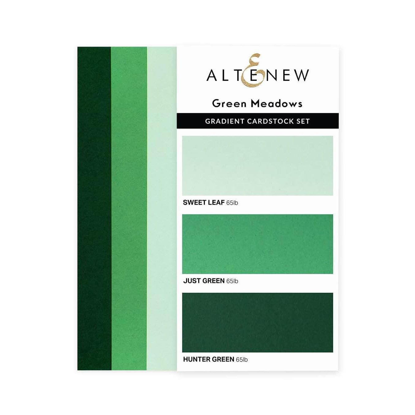 Altenew - Gradient Cardstock Set - Green Meadows-ScrapbookPal