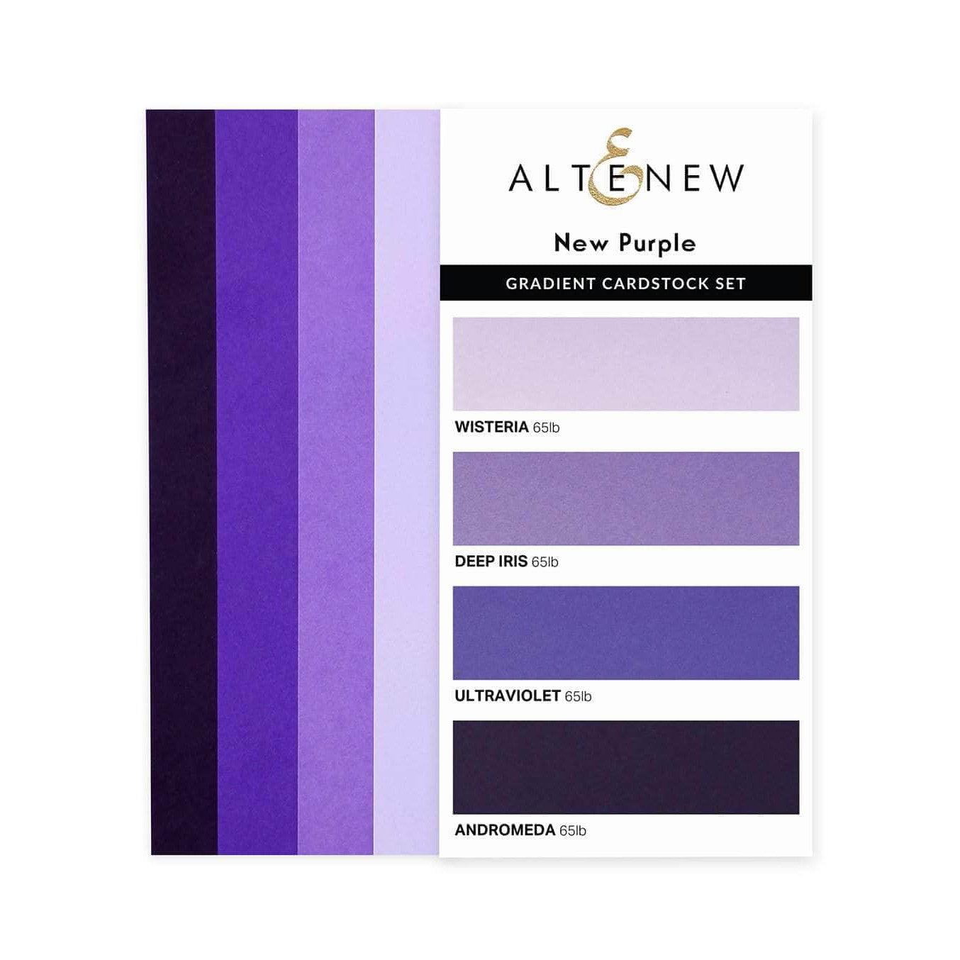 Altenew - Gradient Cardstock Set - New Purple-ScrapbookPal