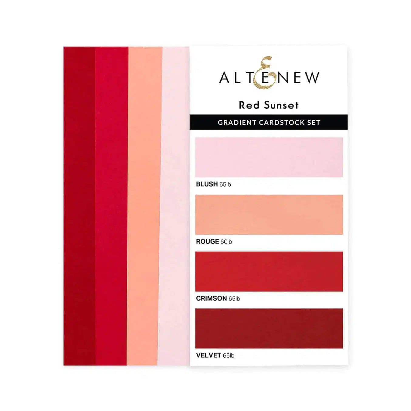 Altenew - Gradient Cardstock Set - Red Sunset-ScrapbookPal