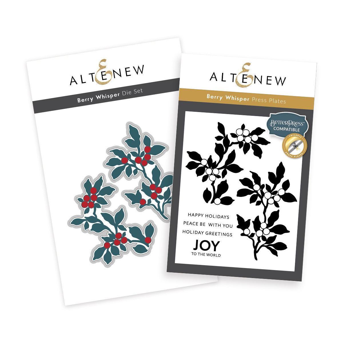Altenew - Press Plates &amp; Dies - Berry Whisper-ScrapbookPal