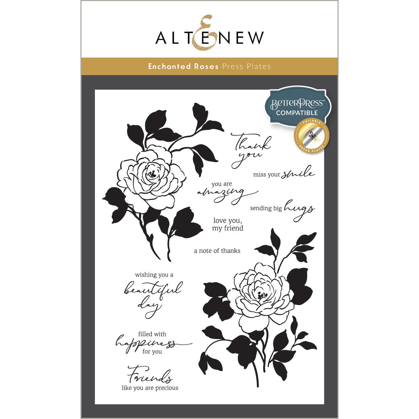 Altenew - Press Plates - Enchanted Roses-ScrapbookPal