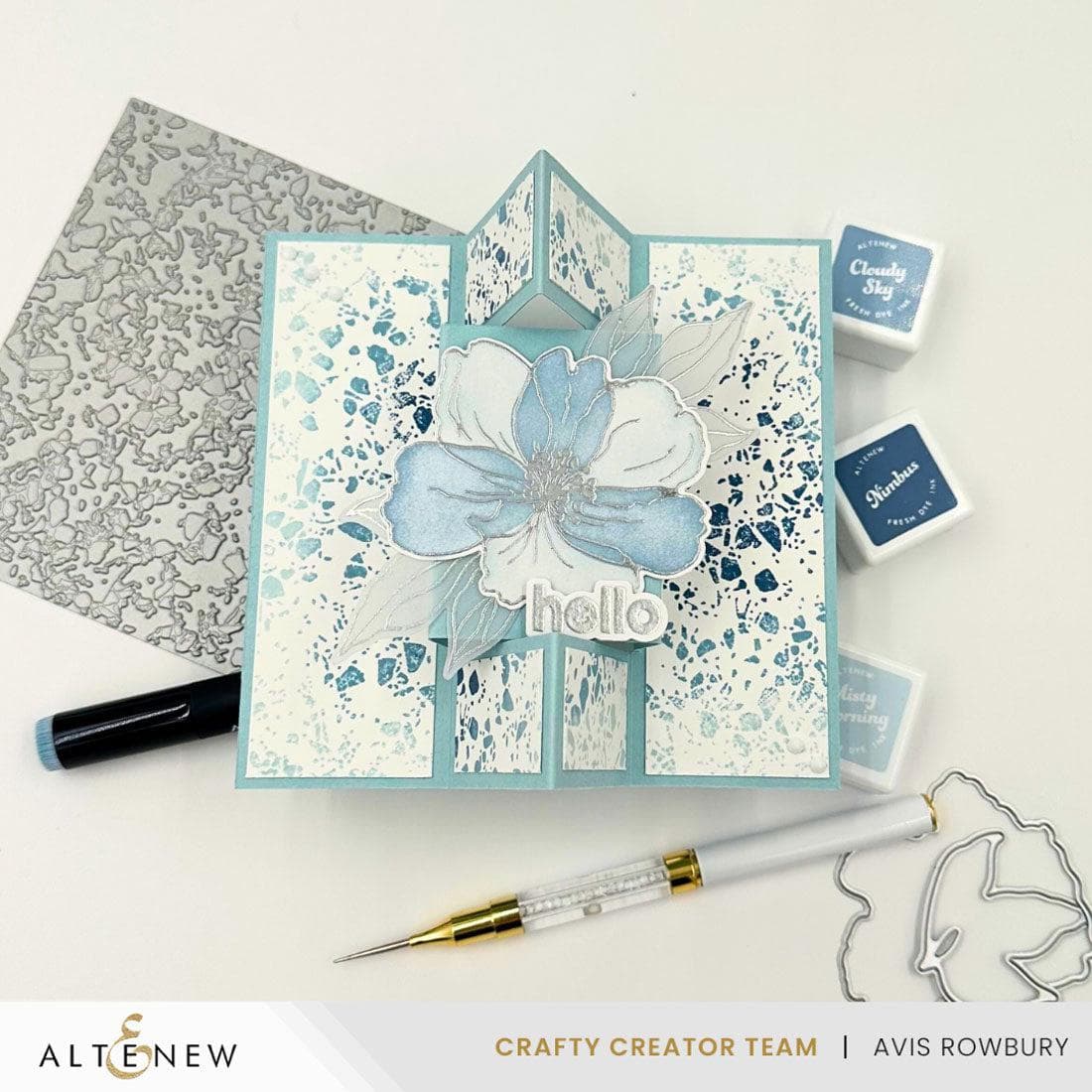 Altenew - Press Plates - Essential Textures: Terrazzo-ScrapbookPal