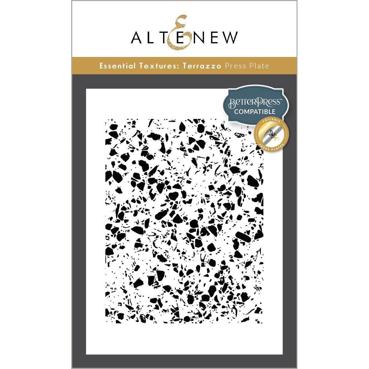 Altenew - Press Plates - Essential Textures: Terrazzo-ScrapbookPal