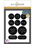 Altenew - Press Plates - One-Go: Solid Circular Sentiments-ScrapbookPal