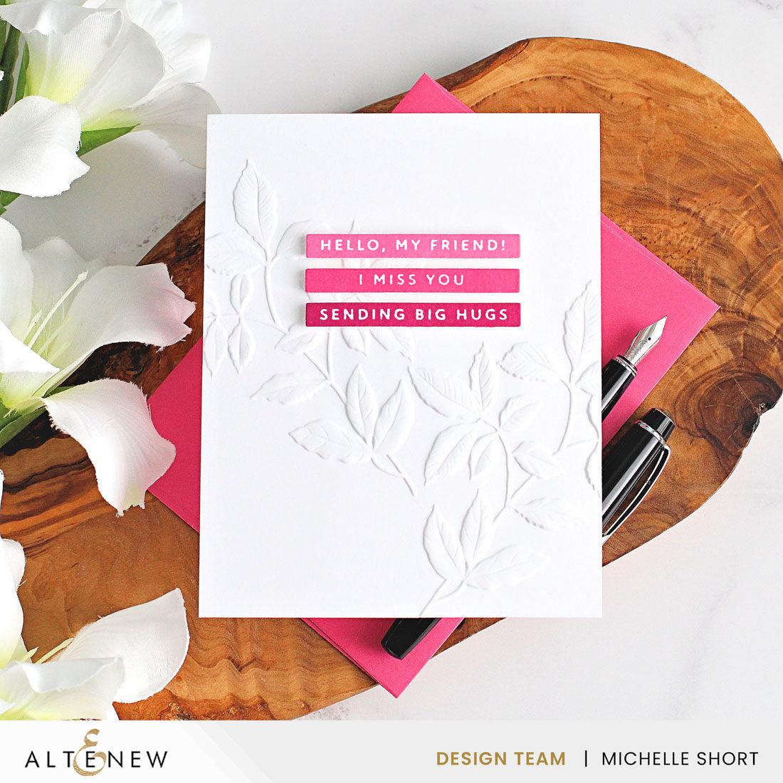 Altenew - Press Plates - One-Go: Solid Sentiment Strips-ScrapbookPal
